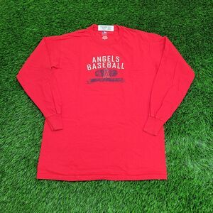 LA Angels Shirt S/M 20x27 Spellout Red
